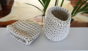 Jute with shells Nic Nac holder