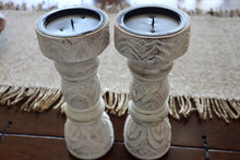 Load image into Gallery viewer, Indian Wooden Candle Holder