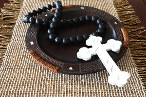 Decorative Tribal Wooden Beads - Black